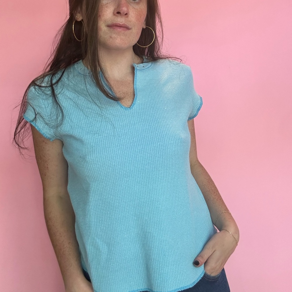 2001 OLD NAVY HENLEY T-SHIRT